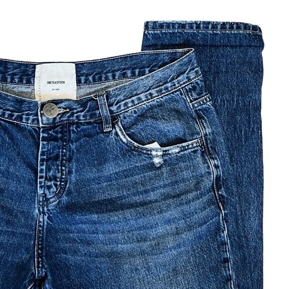 One Teaspoon Women’s Sz 31 Loose Fit Jeans Awesome Baggies Mid Rise Denim Baggy - Picture 5 of 14